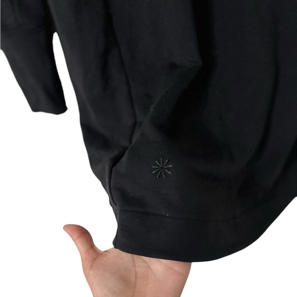 ATHLETA Coaster Black Knit Pocket Long Sleeve Dress - Picture 5 of 7